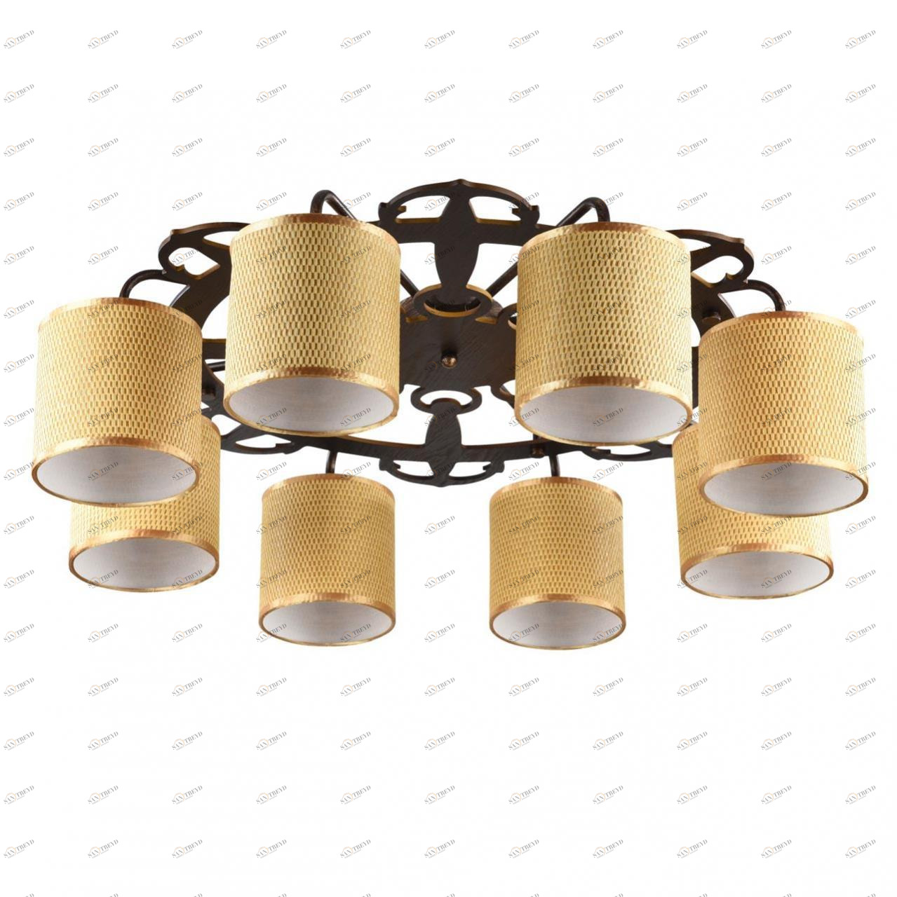 Потолочная люстра Freya Timone FR5100-CL-08-BR FREYA TIMONE BROWN 183615 Желтый 