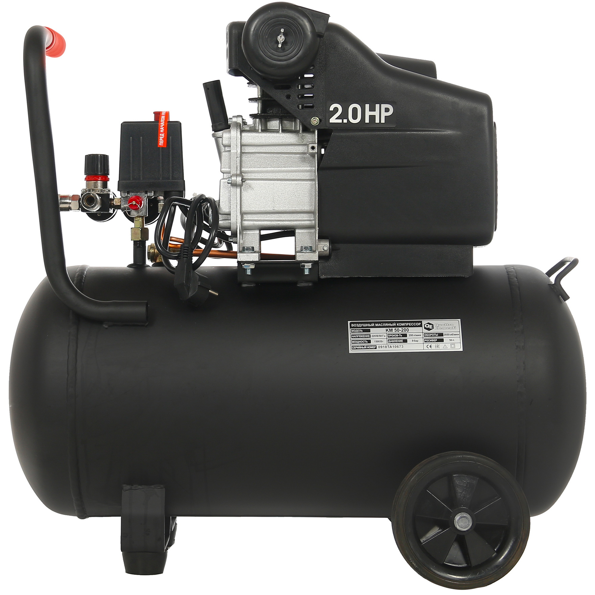 Компрессор поршневой масляный Quattro Elementi KM 50-200 248-474 1167349 STDN-0118131 - Вид №6