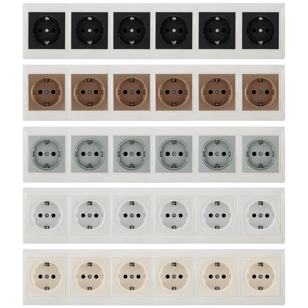 Рамка TDM ELECTRIC Таймыр на 6 розеток в бежевом цвете 85591194 STLM-0064420 - Вид №1