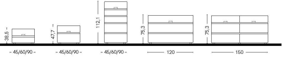 Zalf Прикроватная тумба с ящиками Grip sun-id-1464513 - Вид №3