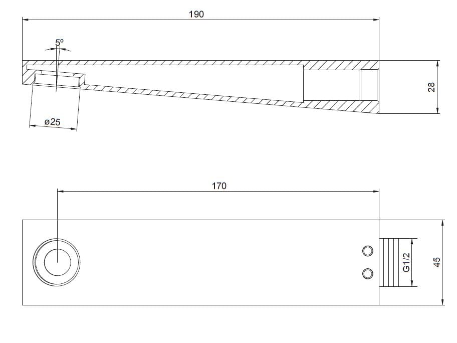 Настенный дозирующий носик для ванны OMNIRES Fresh ARCH-00072391 - Вид №2