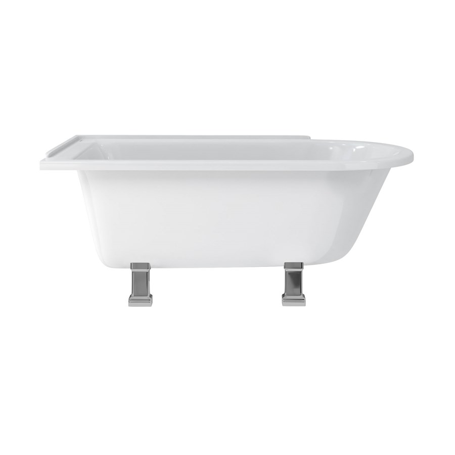 Burlington Душевая ванна Hampton 150 см со стандартными ножками для левой руки Левая рука с классическими ножками из хрома E10 CHR E20  - Вид №6