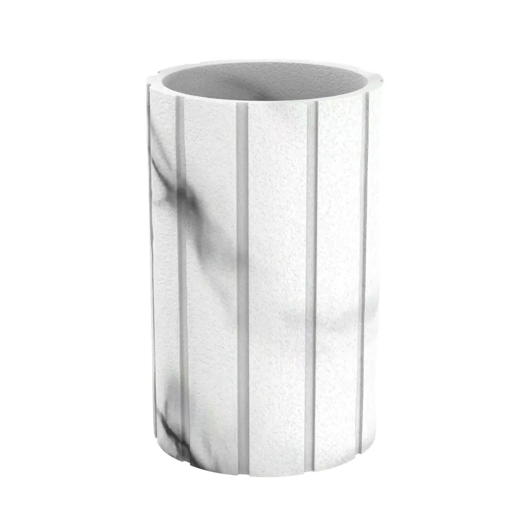 Стакан для зубных щеток LEMER Marble - элегантное решение для ванной 86880997 White Marble STLM-0072291