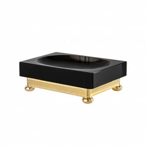FS11C-604 FS11C-604 Мыльница прямоугольная ДОЛБОЙ ОБСИДИАН Cristal & Bronze OBSIDIENNE CISELÉ