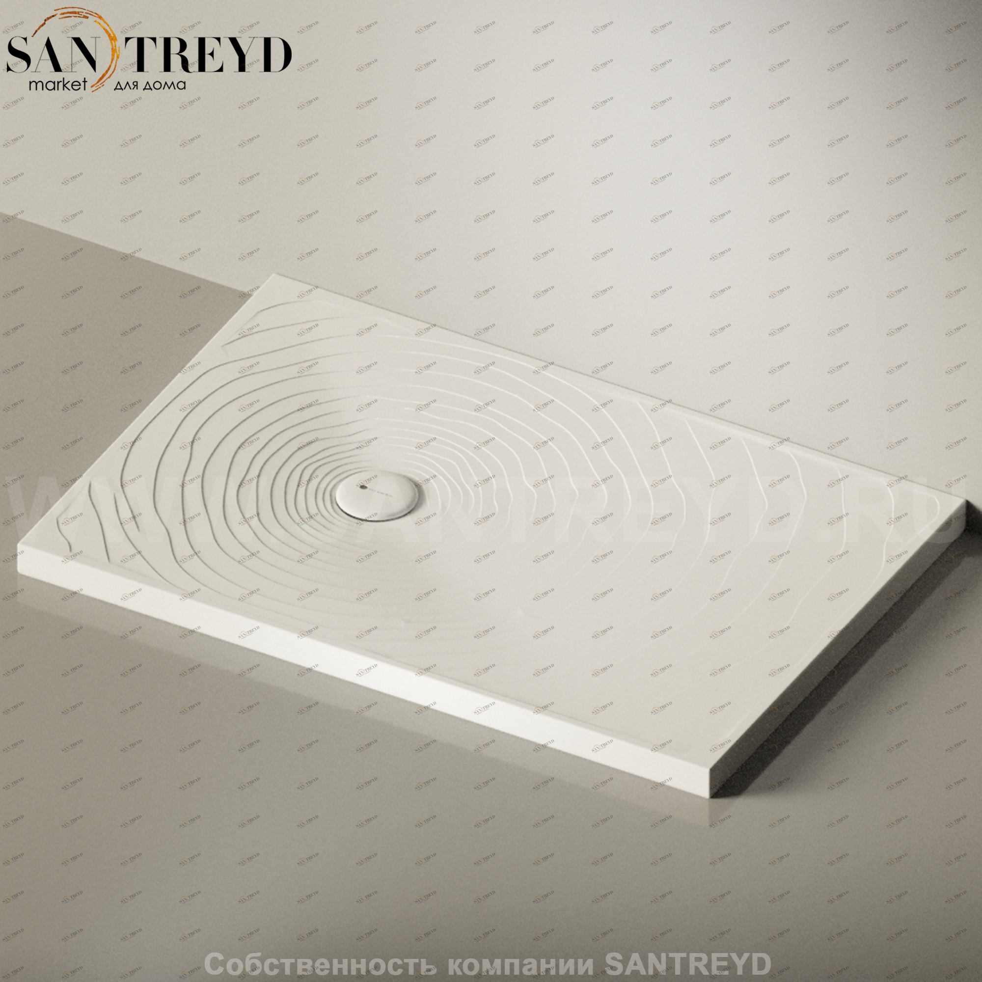 Flaminia WATER DROP Душевой поддон 120 см белый DR120.9016 Ceramica Flaminia DR1209016