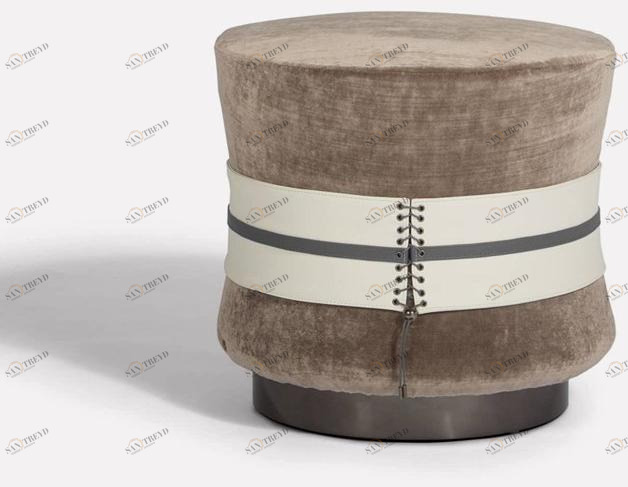 MORADA Мягкий круглый бархатный пуф Fascetta Fascetta ot