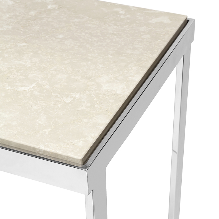 450184-37 ABHIKA КОНСОЛЬ ХРОМО МРАМОР H96,5 152,5X52 HAZELNUT  - Вид №2