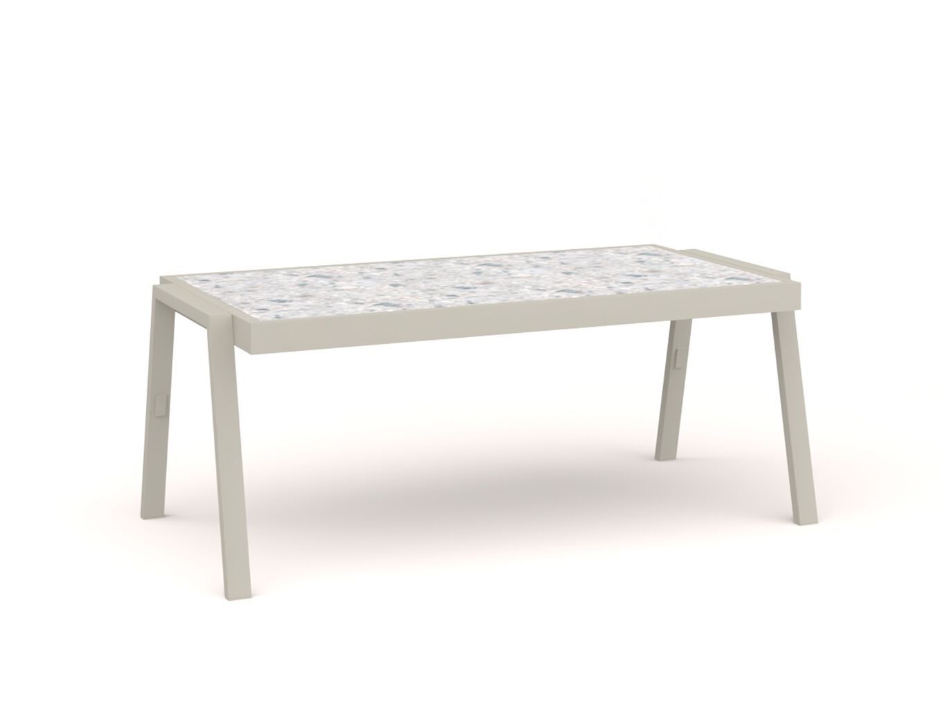 Алюминиевый прямоугольный низкий журнальный столик 10Deka ARCH-00124702