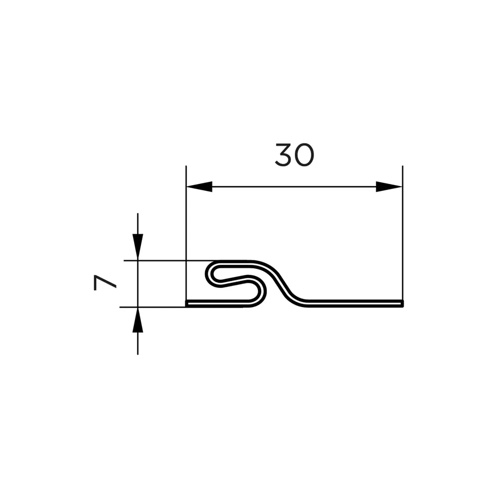 Планка стартовая для фасадных панелей MONLID цвет бежевый STLM-2125332 - Вид №2
