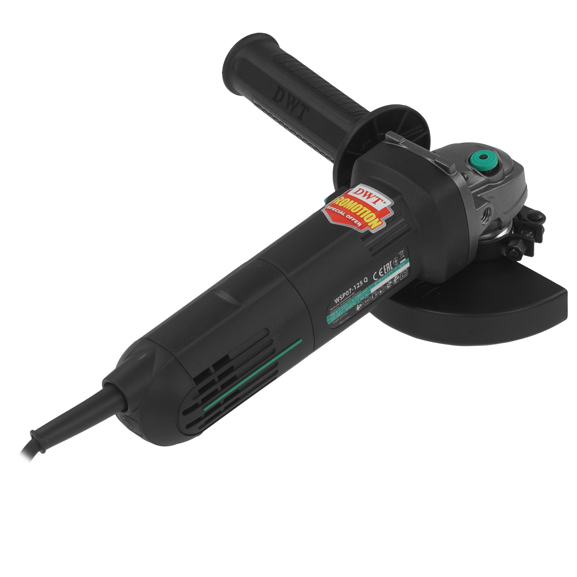 Углошлифовальная машина (УШМ) DWT WSP07-125 Q 9297935 STDN-0076243 - Вид №1