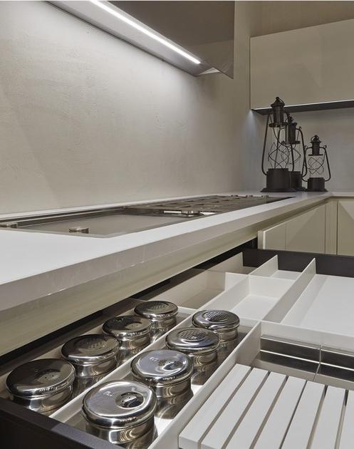 RIFRA Глянцевая белая лакированная кухня Line sun-id-1481454 - Вид №13