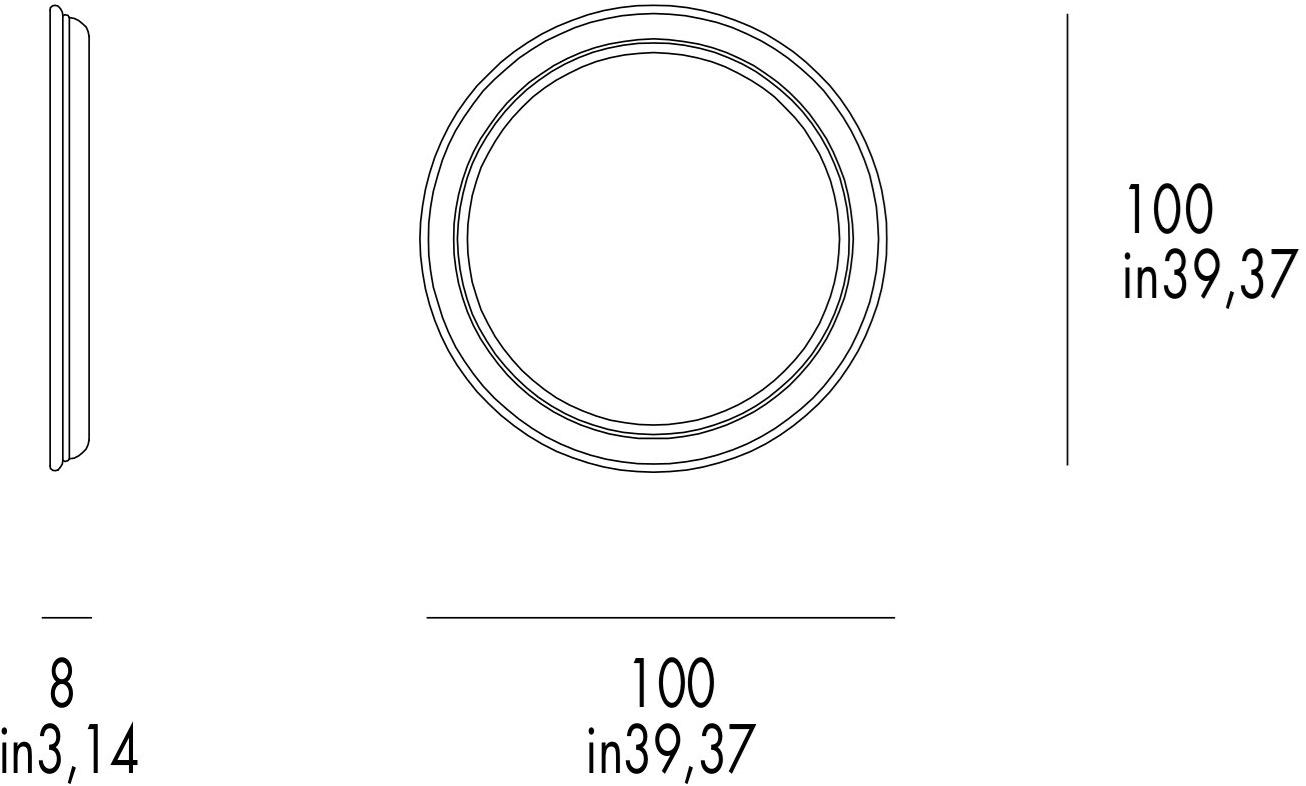 Grilli Круглое настенное зеркало  750701  - Вид №1