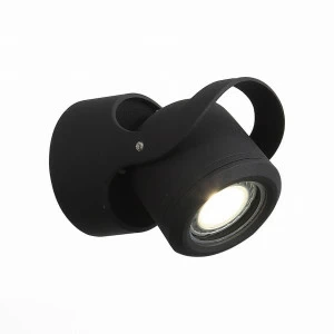 Уличный настенный светодиодный светильник ST Luce Round SL093.401.01 ST LUCE ROUND BLACK 272379 Черный