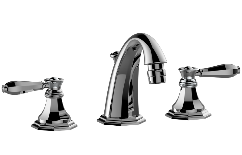 E-1961-LM63L Three-hole bidet mixer with manual pop-up waste GRAFF Topaz