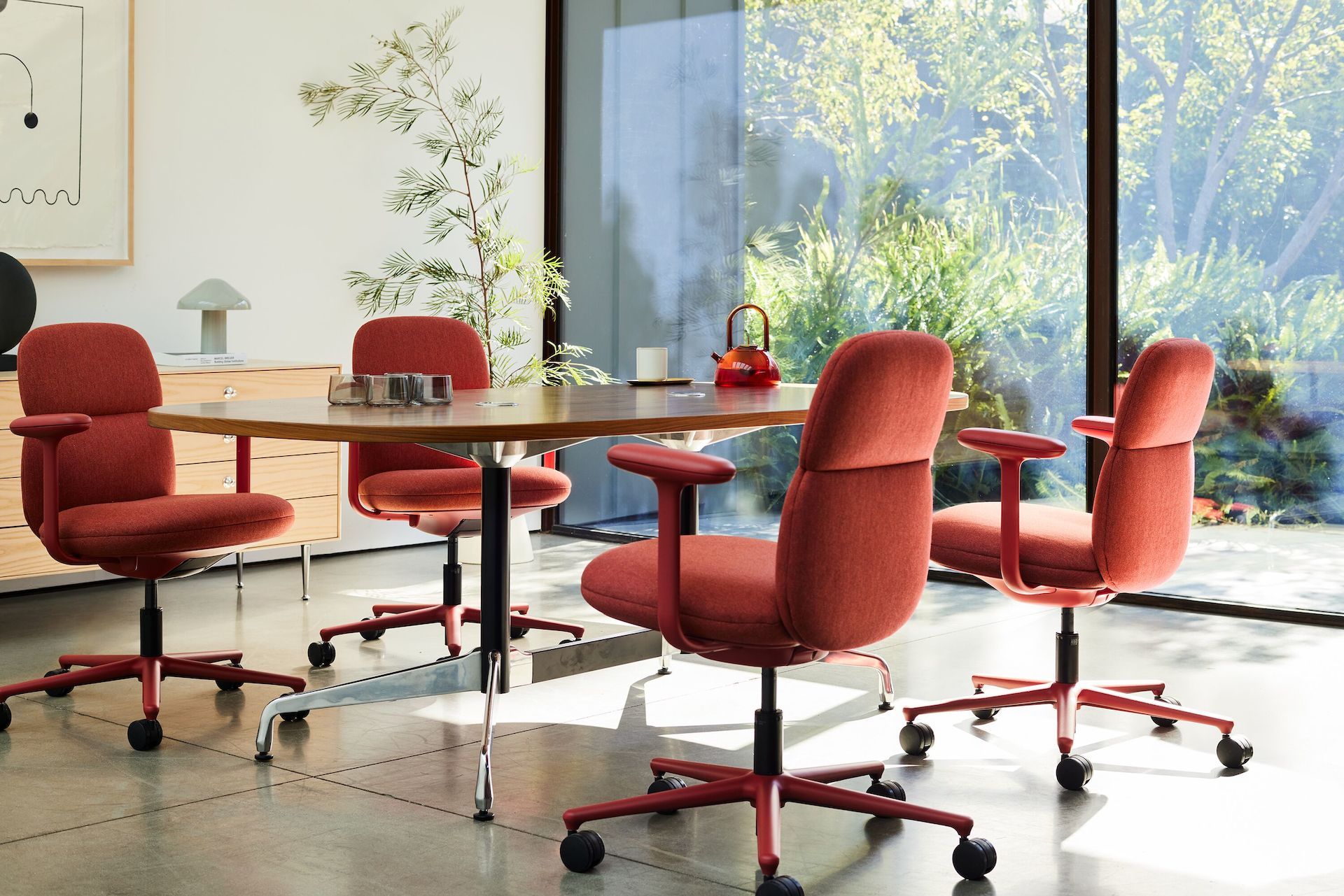 Кожаный поворотный операционный офисный стул с подлокотниками Herman Miller Asari ARCH-00066238 - Вид №10