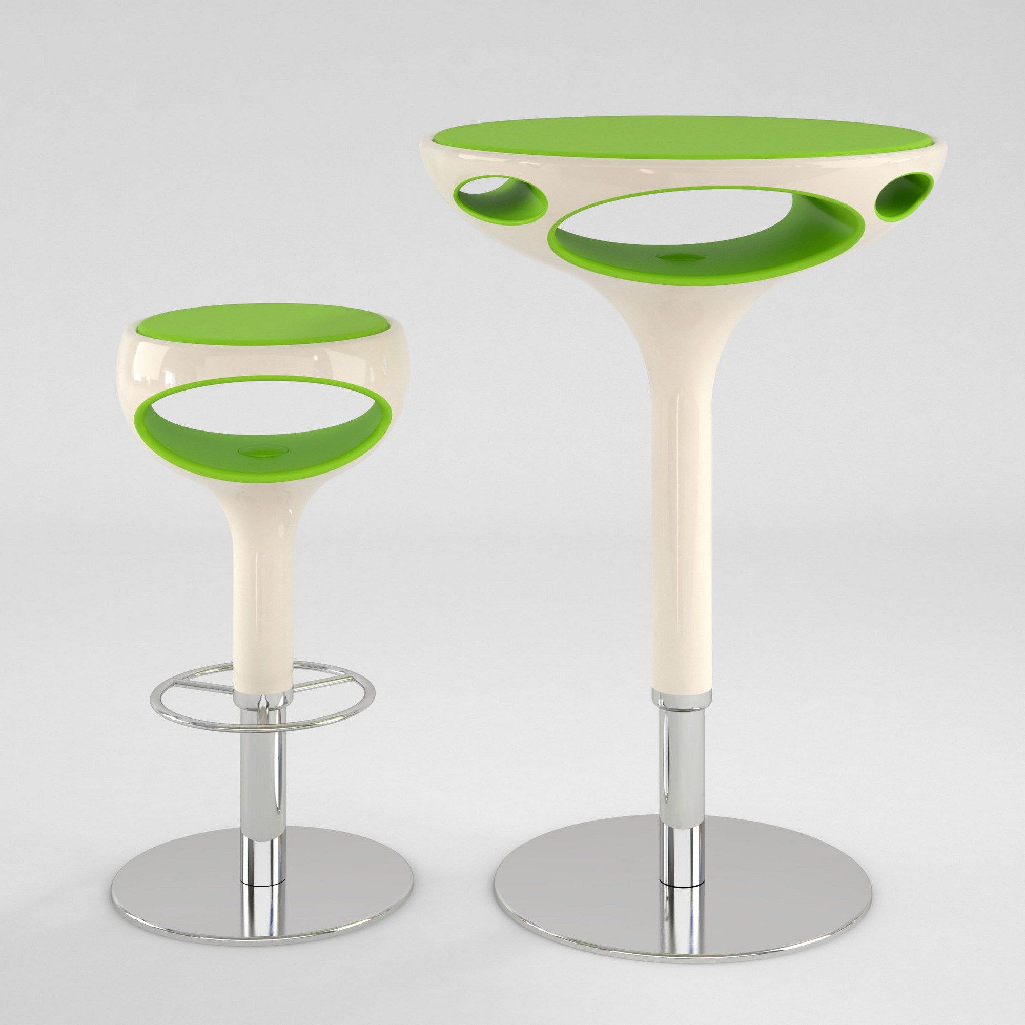 Высокий круглый стол из полиуретана Giovannetti кольцо ARCH-00068758 - Вид №5