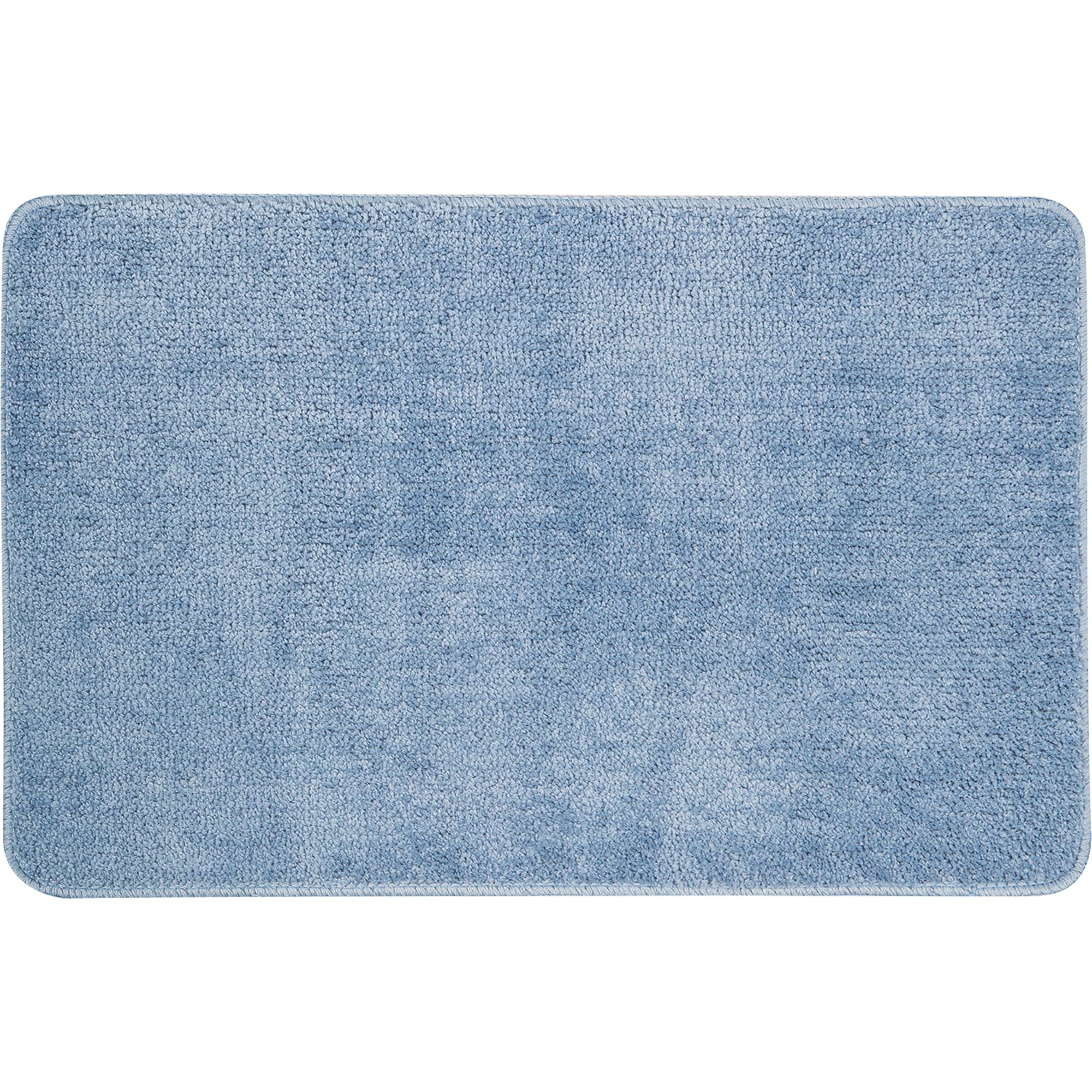 82490625 Коврик для ванной комнаты 45x70 см цвет светло-синий Presto Santreyd 