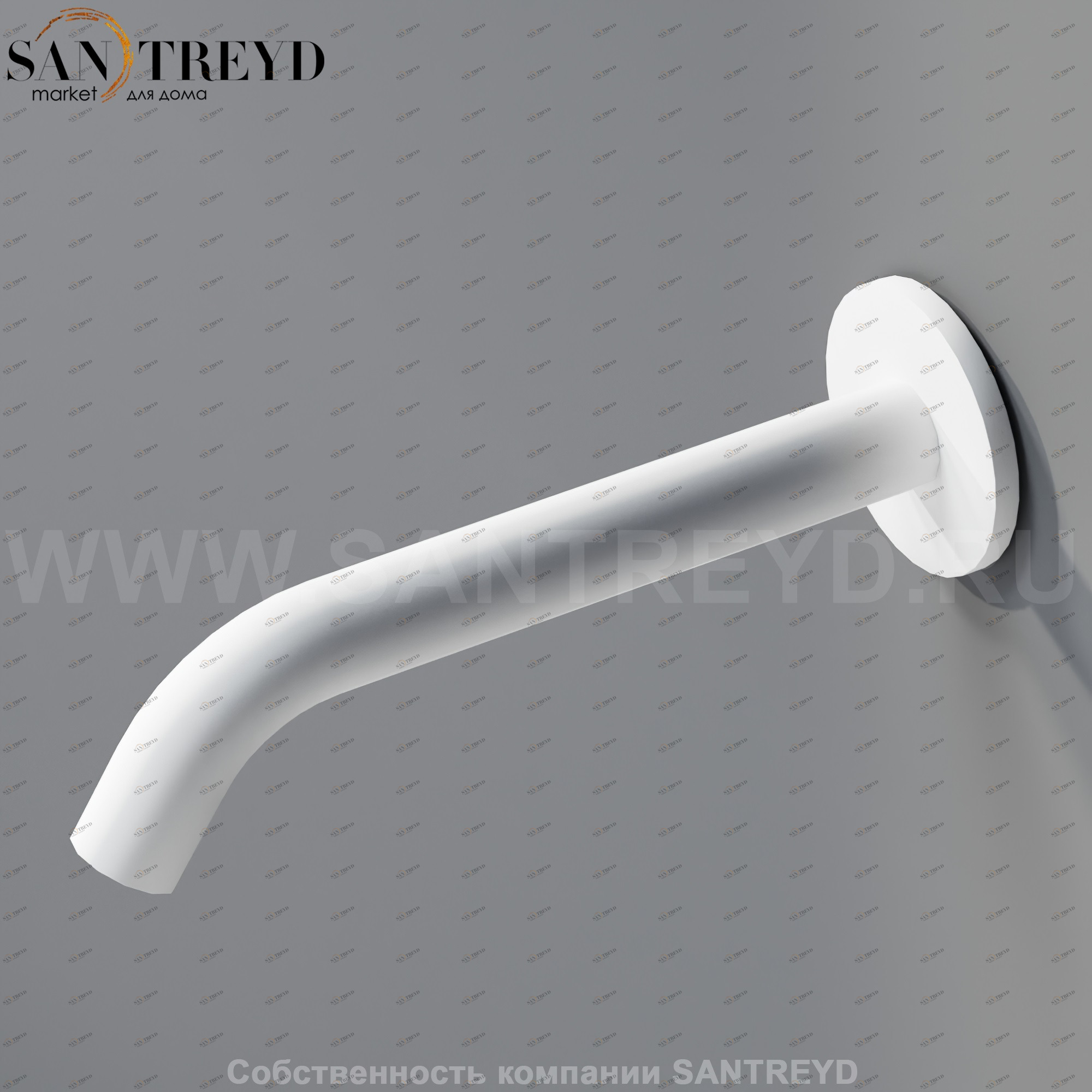 Настенный смеситель 20 см MET024Z FEZ для раковины белый матовый Agape MET024RZ