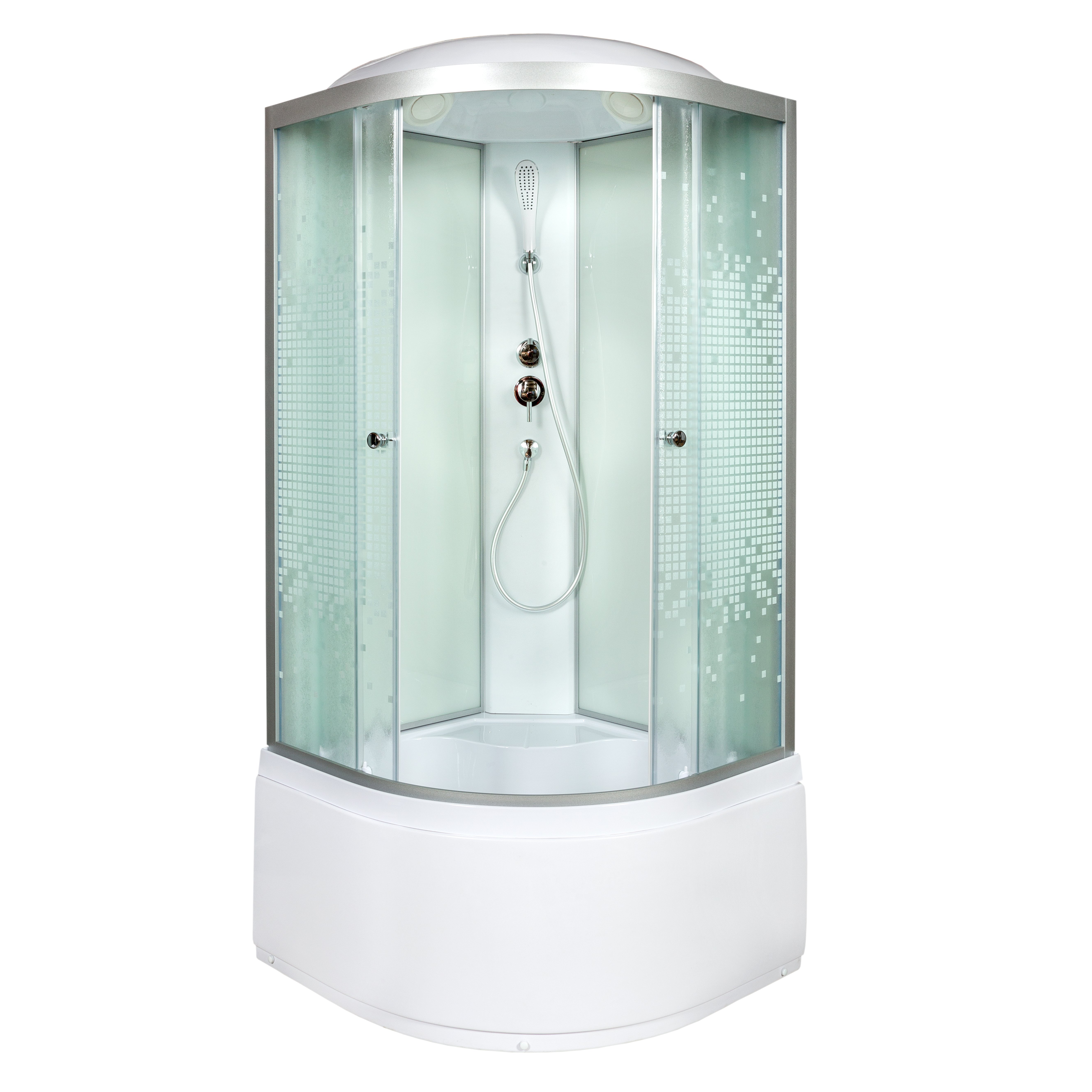 BМ1590 стандартная BLACK Душевая кабина DETO Серия ВМ L 980 стандартная - Вид №1