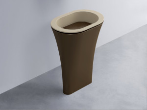 AMLA65-AV+AMPILO-CA+AMCOLO-CA Раковина Amedeo Ovale отдельностоящая cielo Enjoy + Amedeo