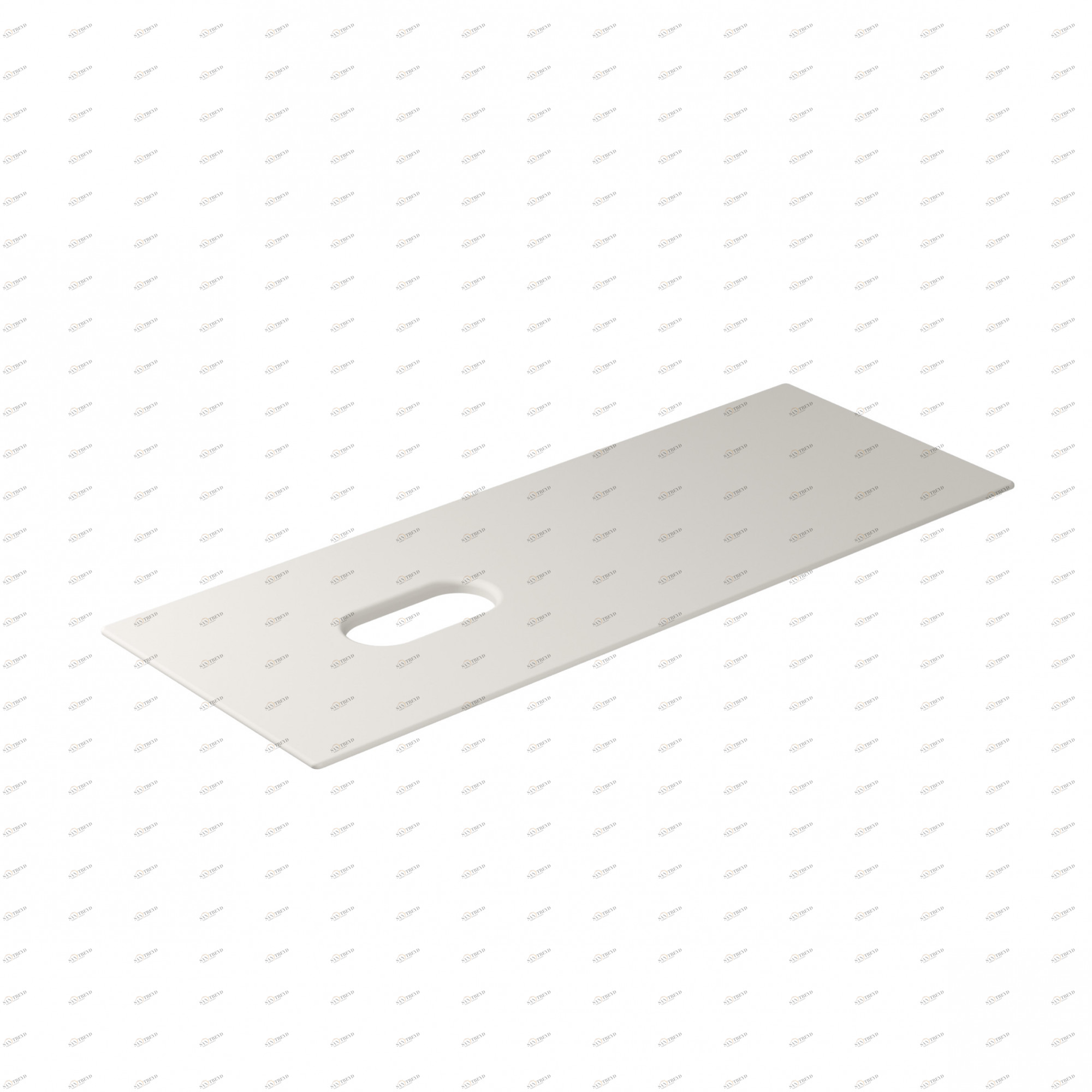 Полка керамическая с отверстием SX-DX (двусторонняя) 121x46 Бежевый 2055SA GALASSIA Tabulae 