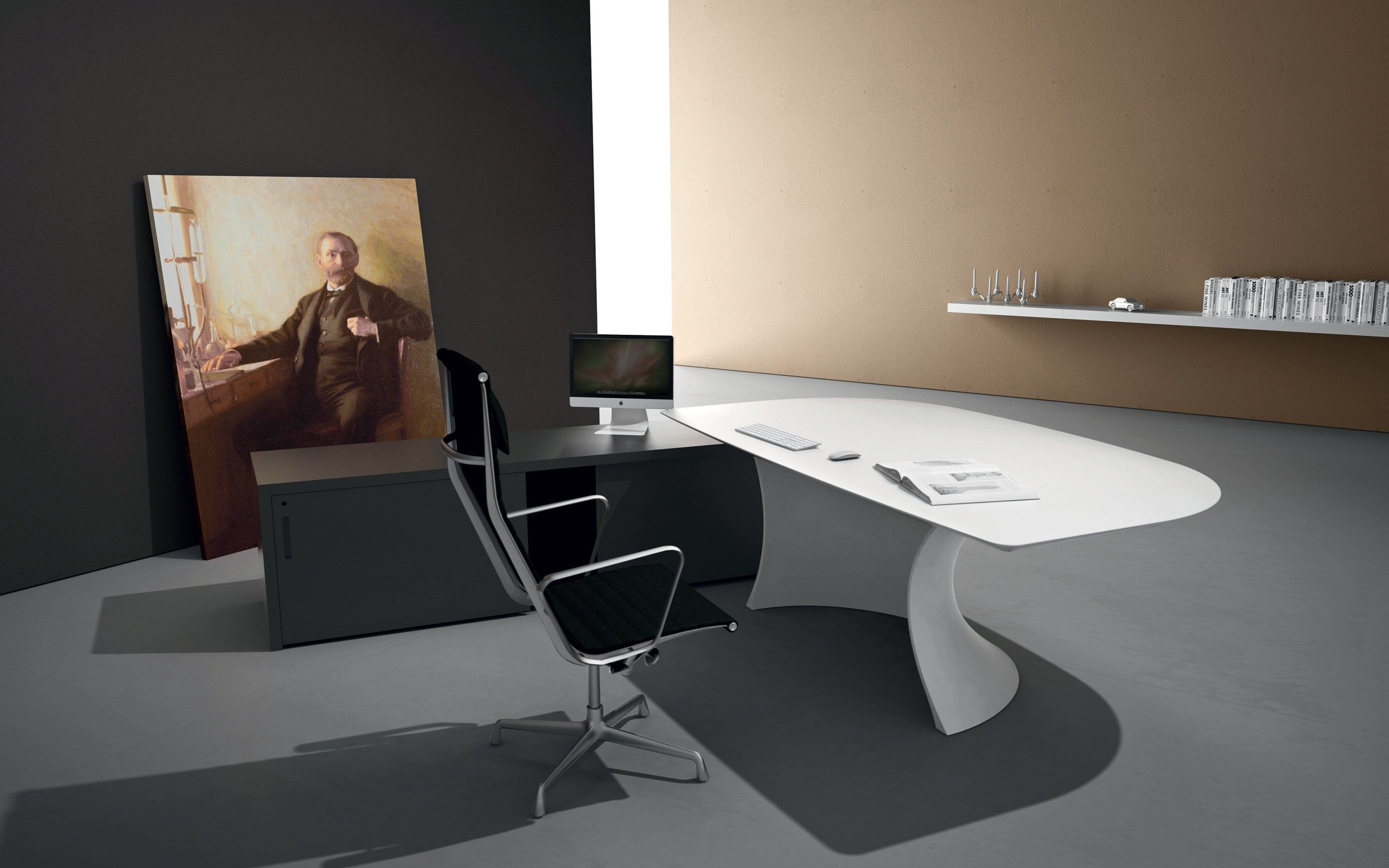 Кожаный исполнительный стол Martex ARCH-00062771 - Вид №1