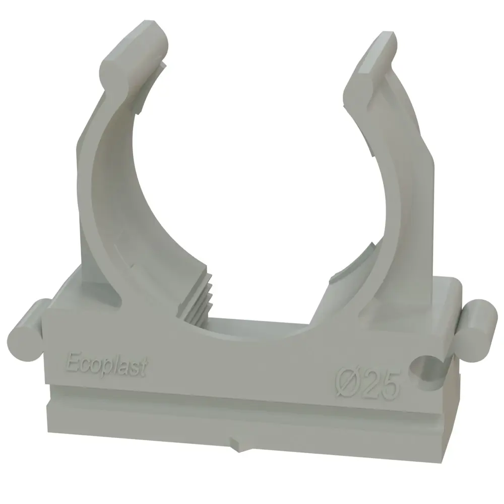 Клипса-держатель Экопласт для монтажа труб 25 мм (50 шт) 84724509 STLM-1116593