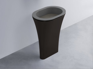 AMLA65-CM+AMPILO-FN+AMCOLO-LV Раковина Amedeo Ovale отдельностоящая cielo Enjoy + Amedeo
