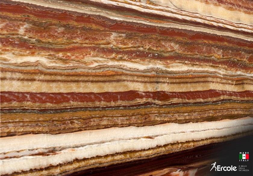 Ercole Бронированная входная дверь из фантастического красного оникса sun-id-1484007 - Вид №3