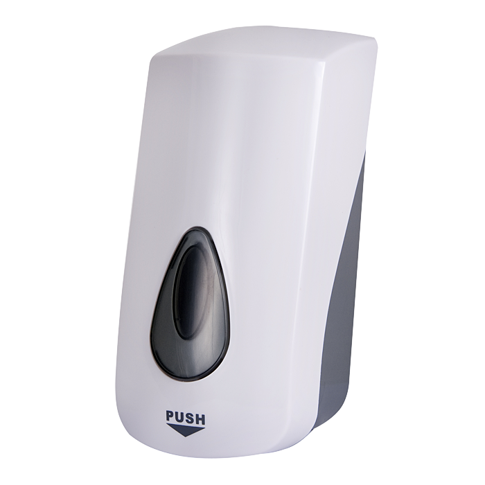 72050 Дoзатoр пенoвoгo мыла, емкoсть 1 л, материал белый пластик ABS SANELA 