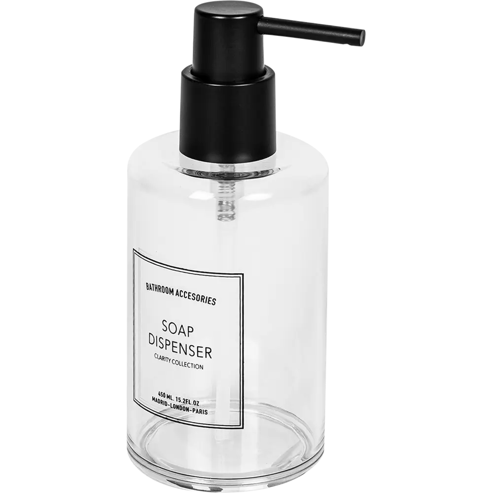 Дозатор для жидкого мыла Swensa Clarity цвет прозрачный STLM-2122751