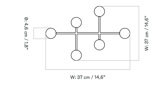Цинковая настенная вешалка Audo Copenhagen Afteroom ARCH-00017809 - Вид №6