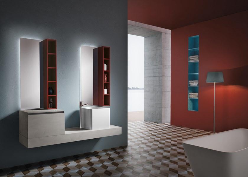 Gruppo Geromin Подвесная тумба под умывальник с ящиками Change sun-id-1345812 - Вид №1