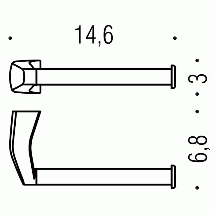B8008 Держатель туалетной бумаги COLOMBO ROAD Colombo Design - Вид №2