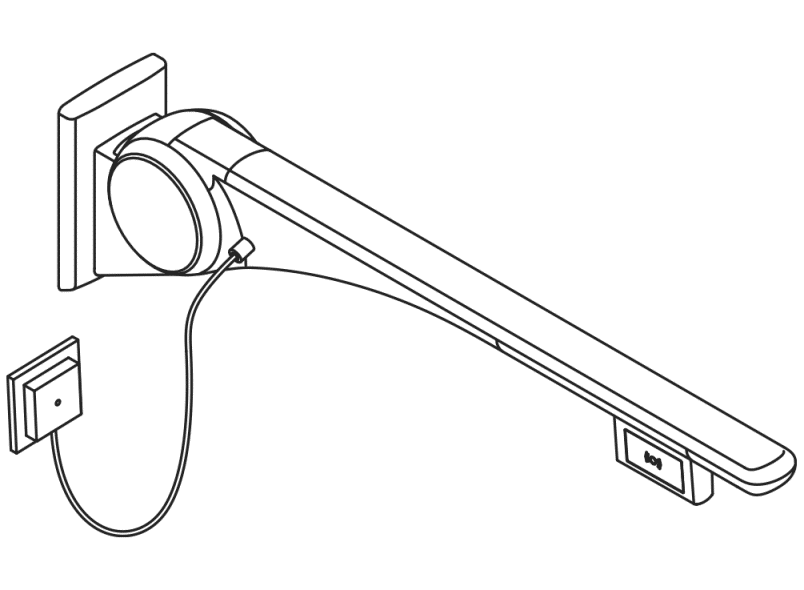 802.50.46360 Базовая складная опорная рейка HEWI Stützen  - Вид №5