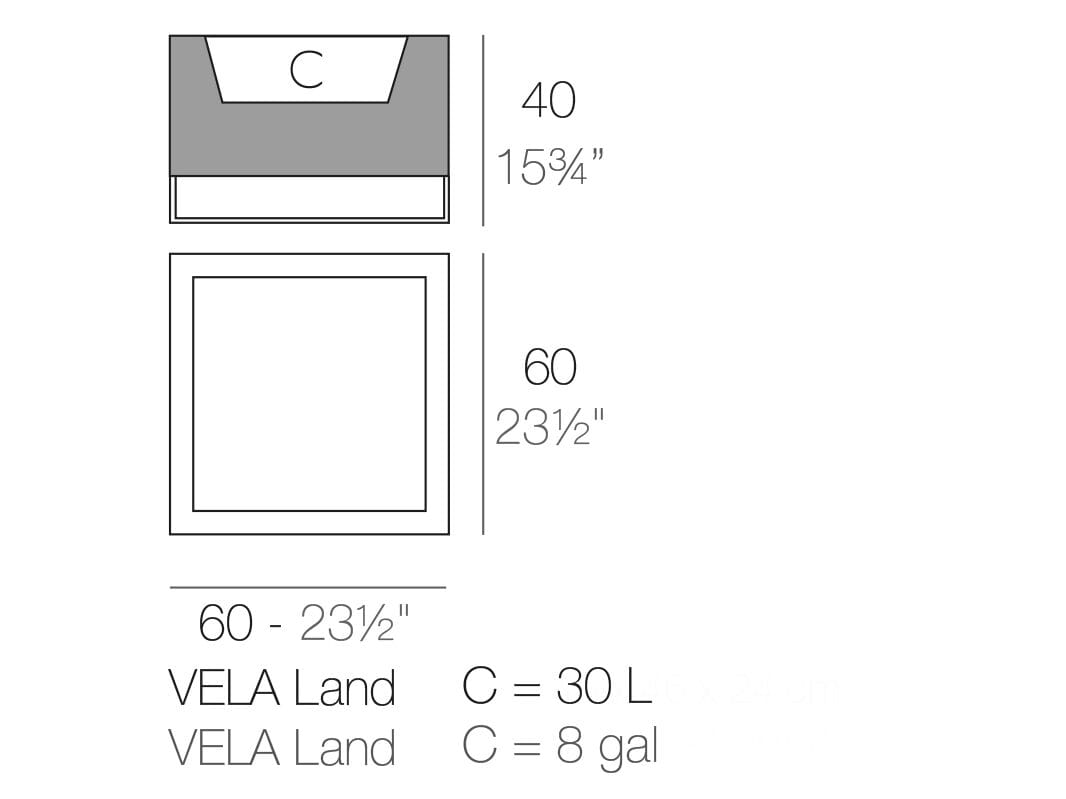 Сеялка из полиэтилена Vondom ARCH-00144361 - Вид №15