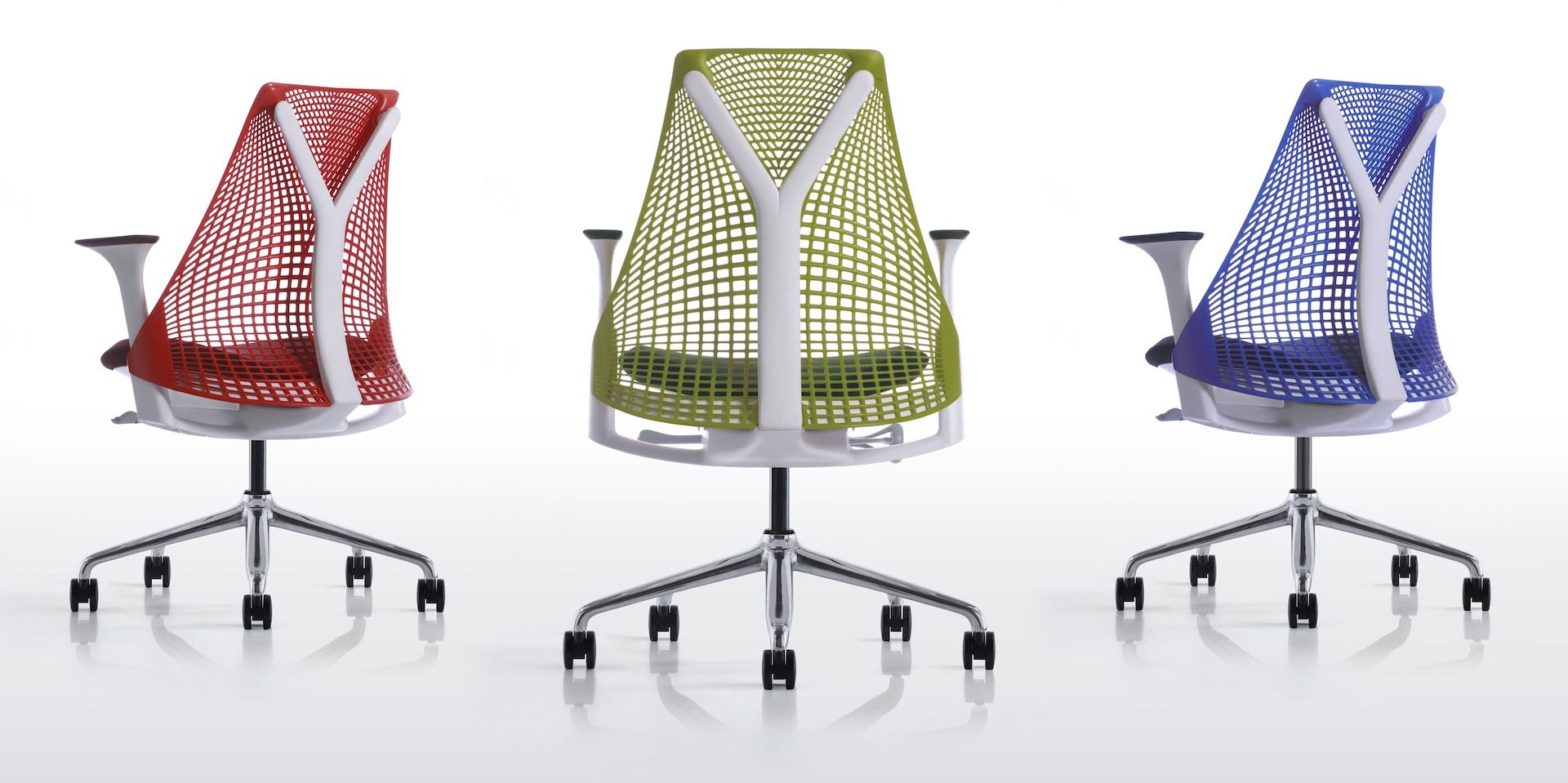 5 спиц подлокотник поворотный операционный офисный стул Herman Miller Sayl ARCH-00001394 - Вид №3