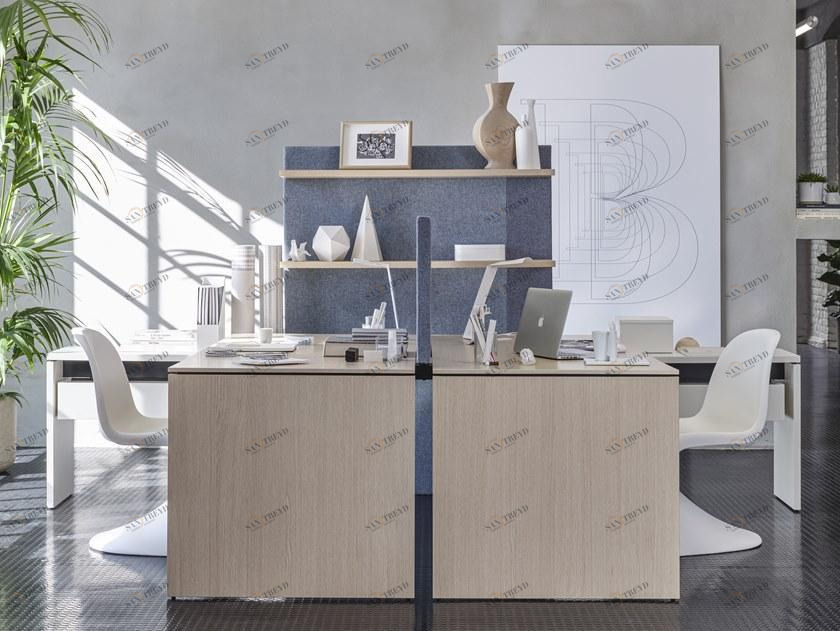 Citterio Множественное рабочее место со звукопоглощающими перегородками Bridge sun-id-1435413