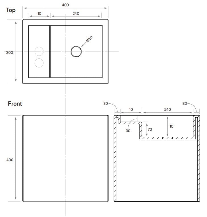 Одиночный подвесной умывальник из натурального камня COCOON Piet Boon ARCH-00052049 - Вид №56