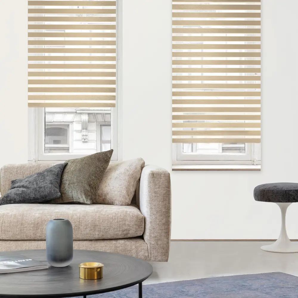 Штора рулонная день-ночь Miamoza Blackout Rain 40x160 см, цвет бежевый 82614524 STLM-2206469 Santreyd - Вид №2