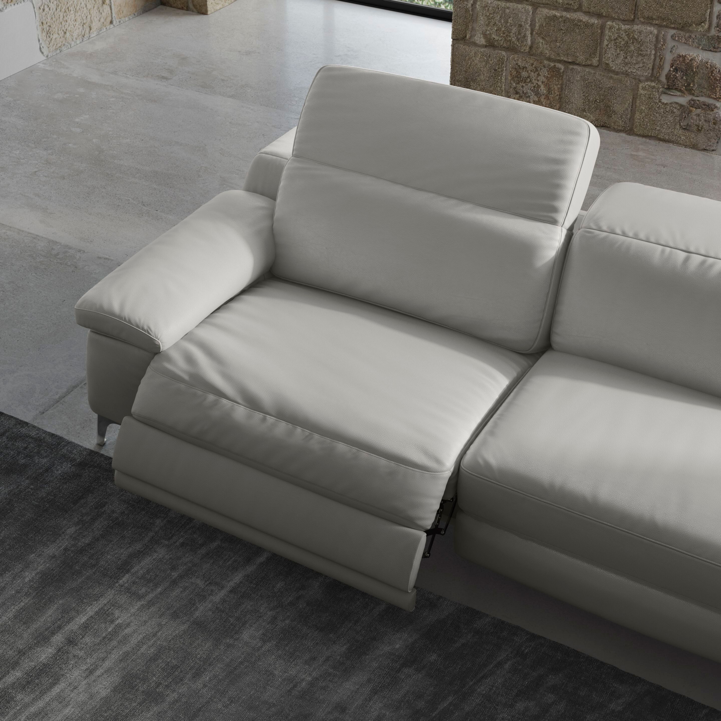 Угловой диван из ткани с электрическим движением Natuzzi Italia DUCA ARCH-00126580 - Вид №5