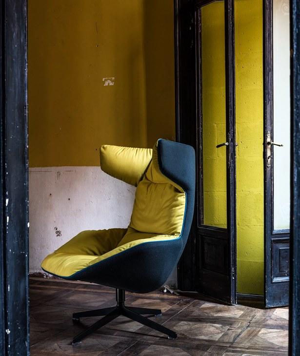 Moroso Кресло поворотное на 4-х спицах с высокой спинкой Take a line for a walk sun-id-1370506 - Вид №9