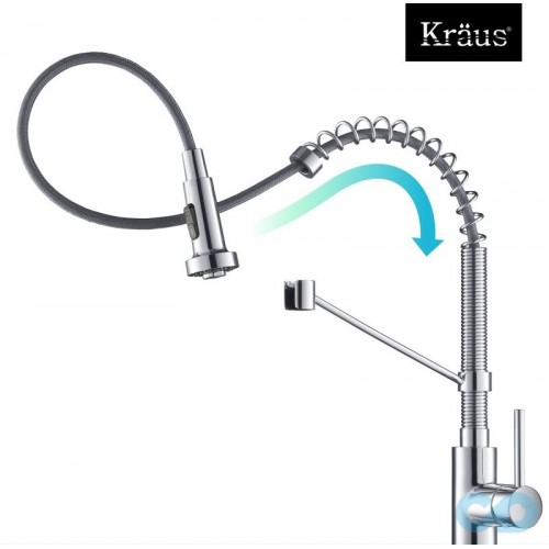 Кухонные смесители Bolden KPF-1610SSCH латунь krausru  - Вид №9