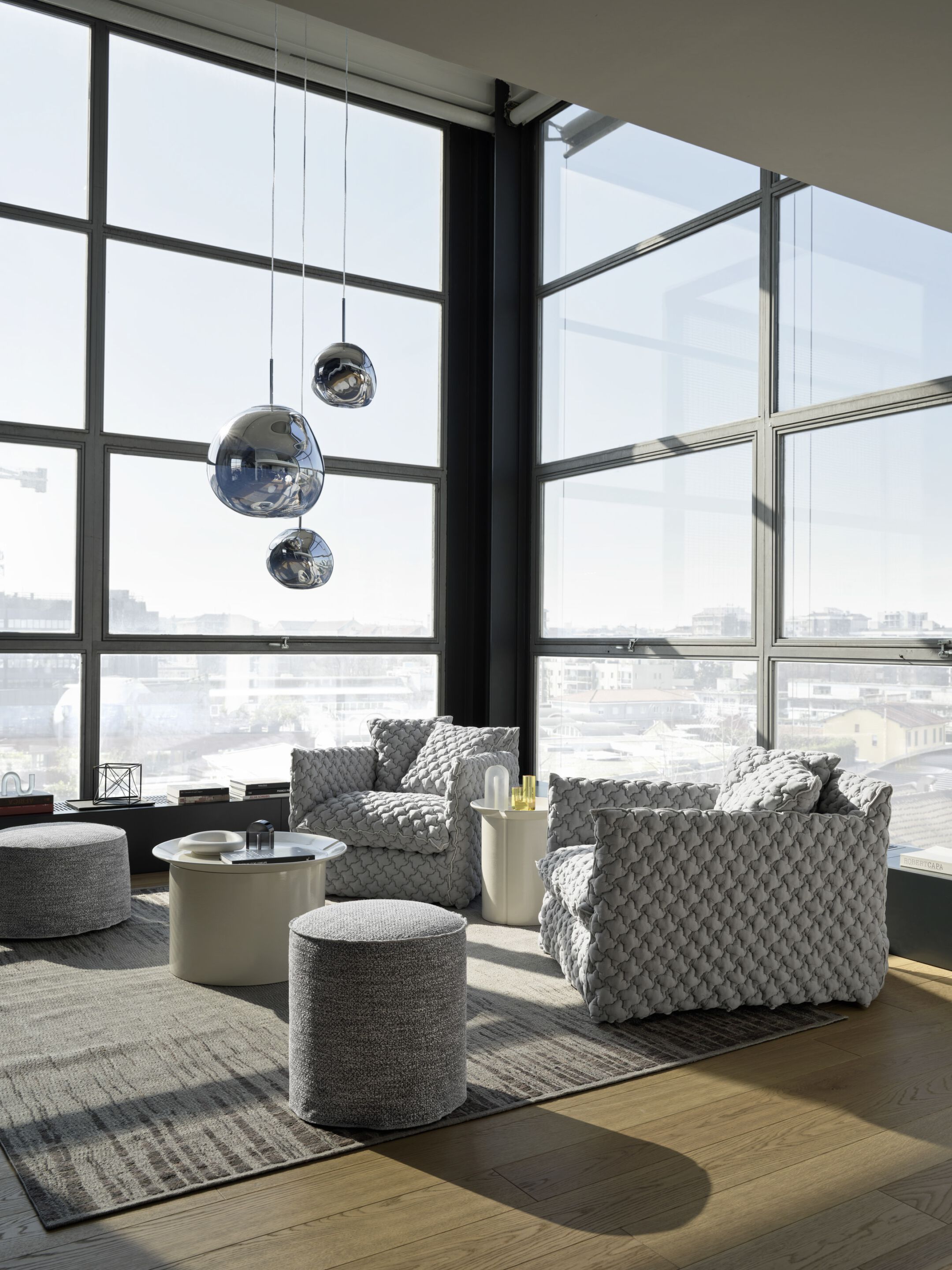 Ткань круглый съемный пуфик Gervasoni ARCH-00116994 - Вид №8