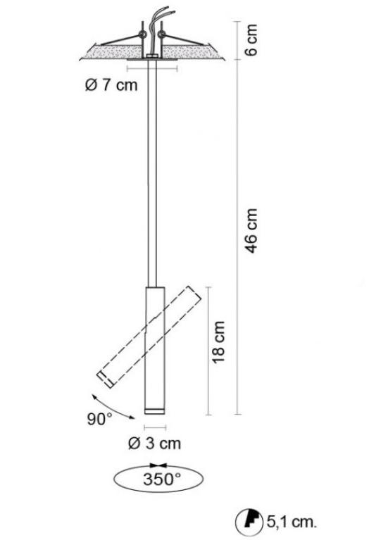 EGOLUCE Регулируемый светодиодный потолочный светильник Newton 6470 / 6471 - Вид №4