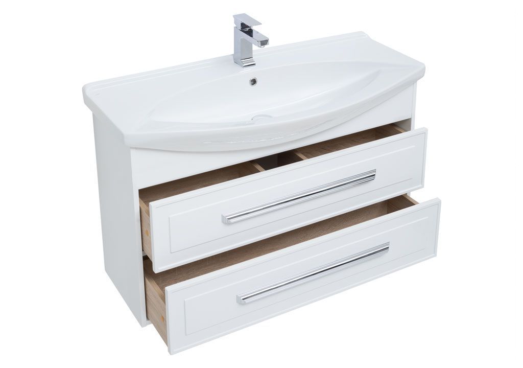 Тумба под раковину Aquanet Остин 105 белый sun-id-270608 - Вид №3