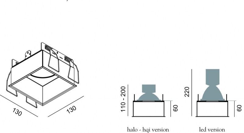 Lucifero's Встраиваемый точечный светильник из окрашенного металла sun-id-1345331 - Вид №6
