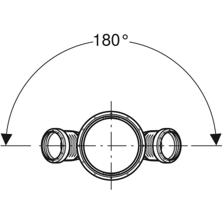 390.569.14.1 Крестовина Geberit Silent-PP 45° Geberit  - Вид №2