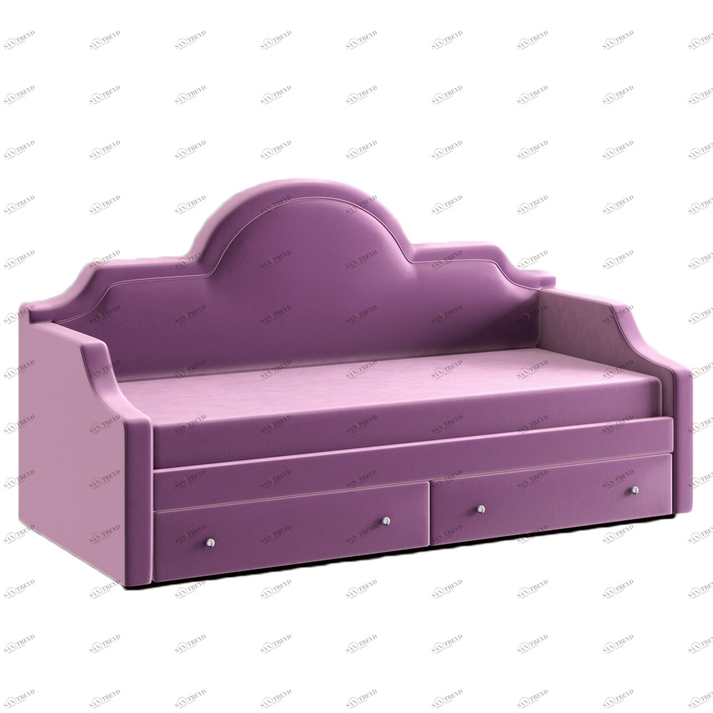Диван-кровать детский с 2 выдвижными ящиками 90х190 см фиолетовый DayBed KREIND DAYBED 00-3880041 Фиолетовый Santreyd 