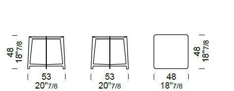 Borzalino Квадратный мраморный журнальный столик для гостиной B series sun-id-1475216 - Вид №4